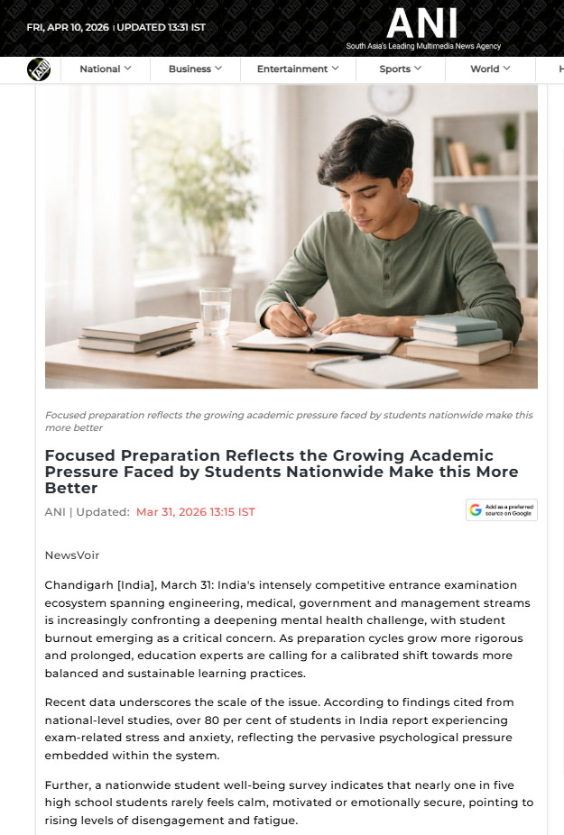 Focused Preparation Reflects the Growing Academic Pressure Faced by Students Nationwide Make this More Better