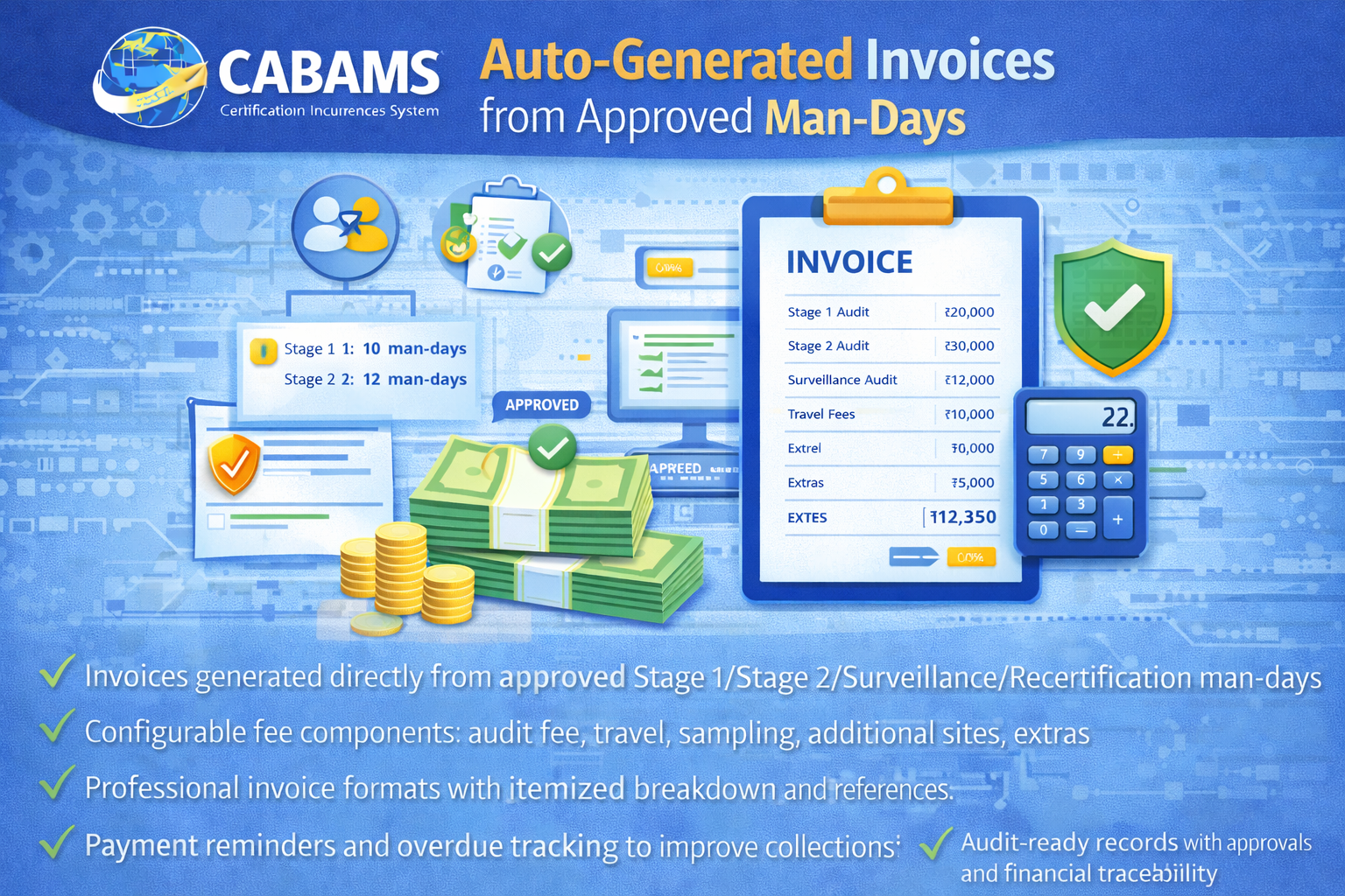 CABAMS Invoices & Financial Management