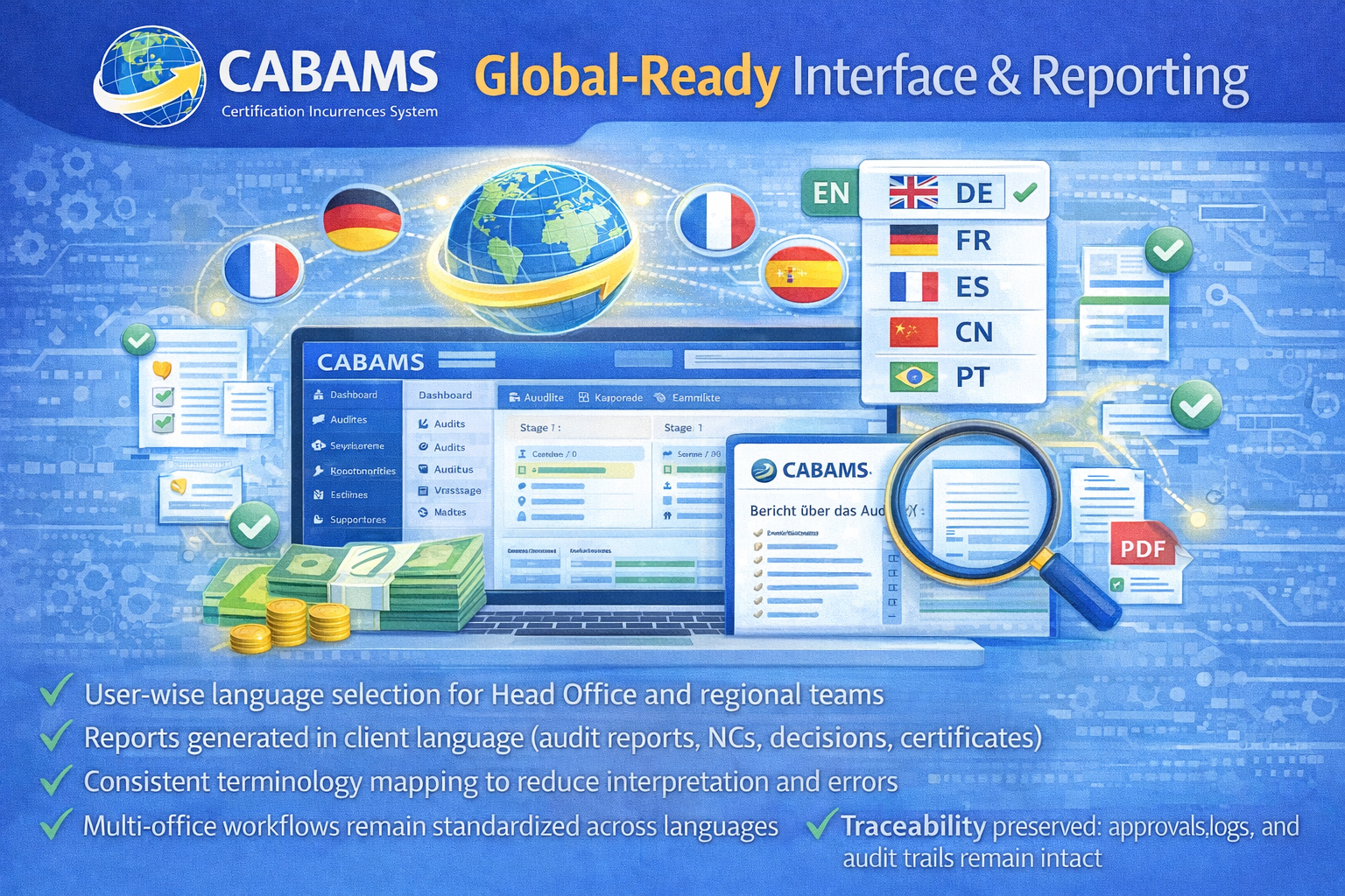 CABAMS Multi-Language Support